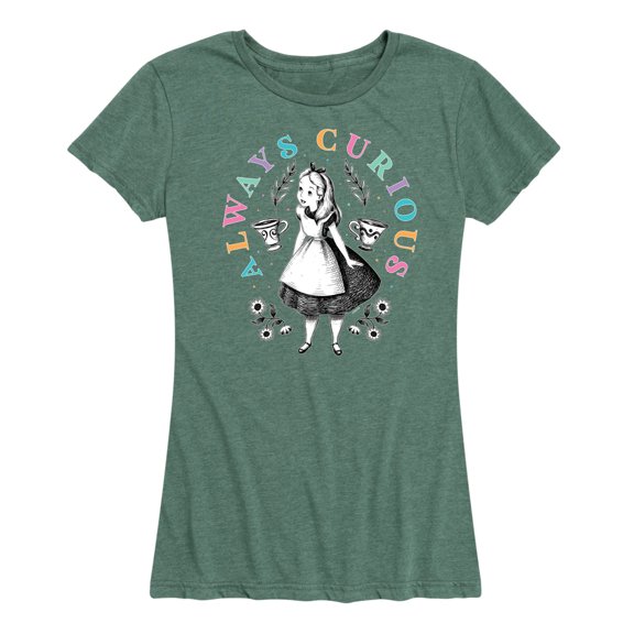 Alice In Wonderland - Always Curious - Women's Short Sleeve Graphic T-Shirt