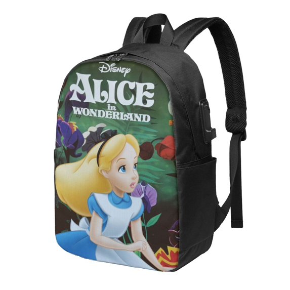 Alice In Wonderland Backpack Book Bags Casual Daypack For Travel Work Office