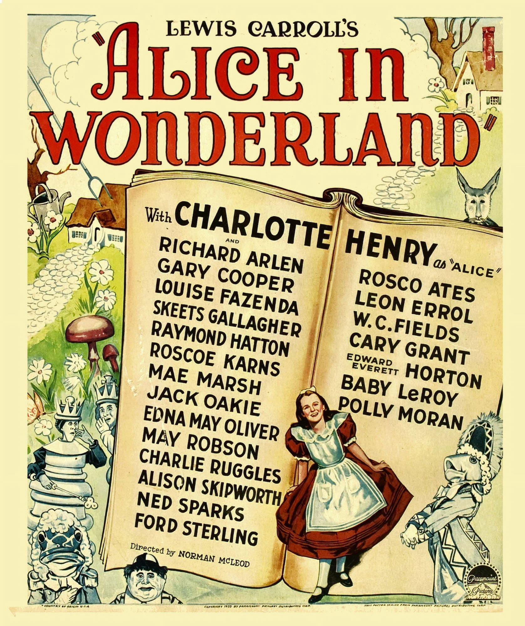 Alice In Wonderland Canvas Art - (11 x 17)