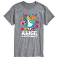 thumbnail image 1 of Alice In Wonderland - Floral Design - Men's  Short Sleeve Graphic T-Shirt, 1 of 4