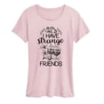 thumbnail image 1 of Alice In Wonderland - Have Strange Friends - Women's Short Sleeve Graphic T-Shirt, 1 of 3