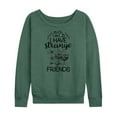 thumbnail image 1 of Alice In Wonderland - I Have Strange Friends - Women's Lightweight French Terry Long Sleeve Shirt, 1 of 5