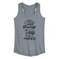 thumbnail image 1 of Alice In Wonderland - I Have Strange Friends - Women's Racerback Tank Top, 1 of 5