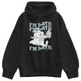 thumbnail image 1 of Alice In Wonderland - I'm Late White Rabbit - Women's Oversized Fleece Hoodie Sweatshirt, 1 of 3
