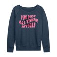 thumbnail image 1 of Alice In Wonderland - I'm Not All There Myself - Women's Lightweight French Terry Long Sleeve Shirt, 1 of 5
