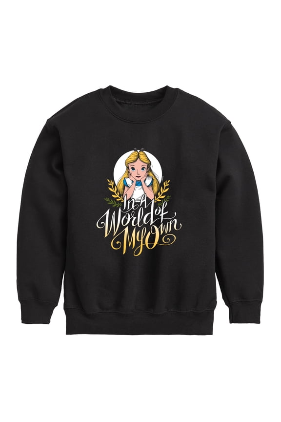 - In A World Of My Own - Toddler And Youth Crewneck Fleece Sweatshirt
