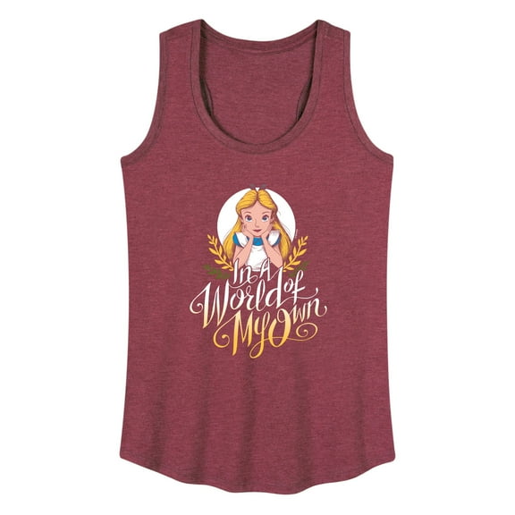 Alice In Wonderland - In A World Of My Own - Women's Racerback Tank Top