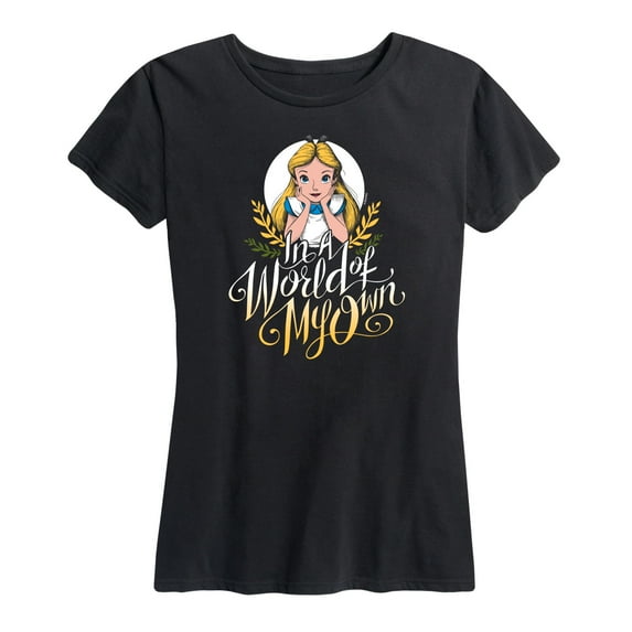 Alice In Wonderland - In A World Of My Own - Women's Short Sleeve Graphic T-Shirt