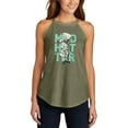 thumbnail image 1 of Alice In Wonderland - Mad Hatter - Juniors High Neck Tank Top, 1 of 5