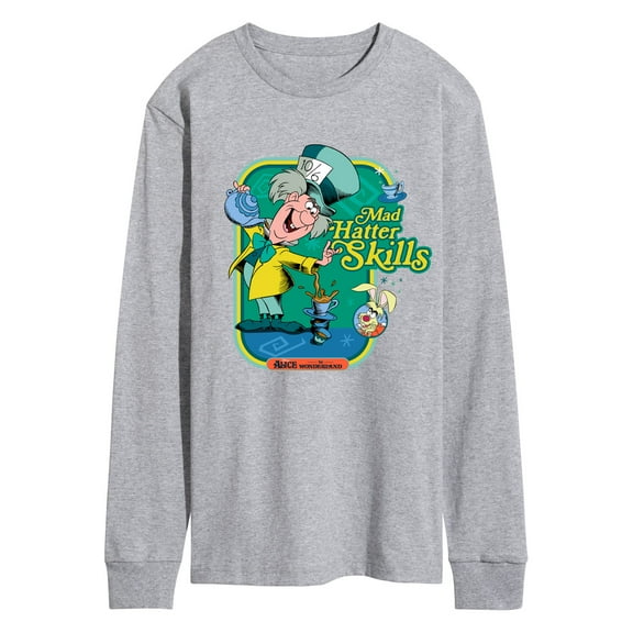 Alice In Wonderland - Mad Hatter Skills - Men's Long Sleeve Graphic T-Shirt