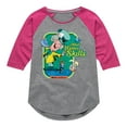 thumbnail image 1 of Alice In Wonderland - Mad Hatter Skills - Toddler And Youth Girls Raglan Graphic T-Shirt, 1 of 5