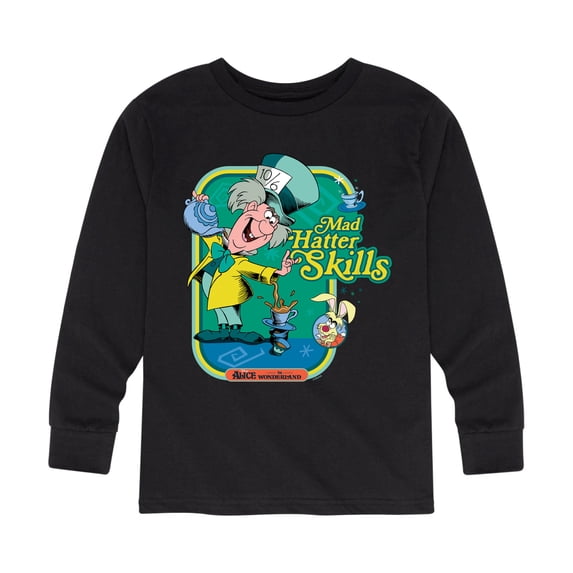Alice In Wonderland - Mad Hatter Skills - Toddler And Youth Long Sleeve Graphic T-Shirt