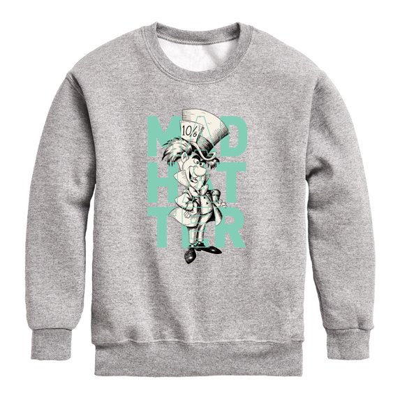 Alice In Wonderland - Mad Hatter - Toddler And Youth Crewneck Fleece Sweatshirt