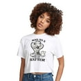 thumbnail image 1 of Alice In Wonderland - Mad as a Hatter - Juniors Cropped Cotton Blend T-Shirt, 1 of 5