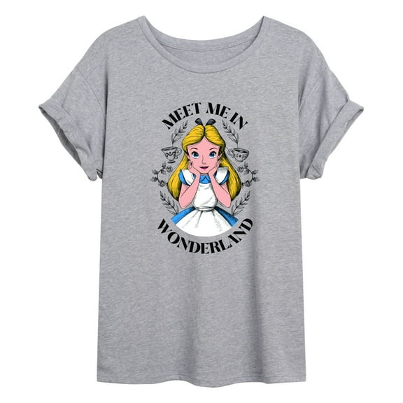 Alice In Wonderland - Meet Me in Wonderland - Women's Oversized T-Shirt