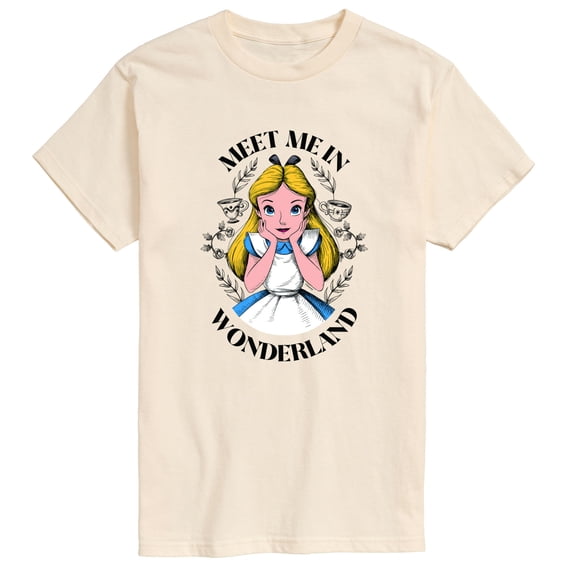 Alice In Wonderland - Meet Me in Wonderland - Men's Short Sleeve Graphic T-Shirt