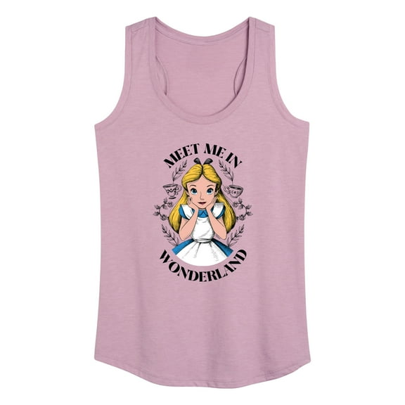 Alice In Wonderland - Meet Me in Wonderland - Women's Racerback Tank Top