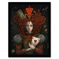 thumbnail image 1 of Alice In Wonderland Queen Of Hearts Whimsical Magical Adventure Painting Art Print Framed Poster Wall Decor 12x16 inch, 1 of 5