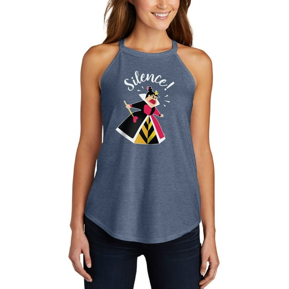Alice In Wonderland - Queen of Hearts - Juniors High Neck Tank Top
