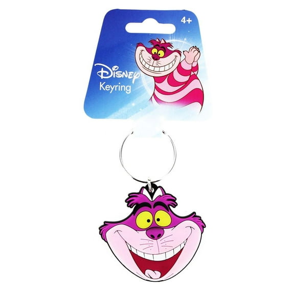 Alice In Wonderland Soft Touch PVC Key Ring: Chesire Cat Head