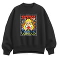 thumbnail image 1 of Alice In Wonderland - Stay Curious Women's Oversized Fleece Crew Sweatshirt, 1 of 3