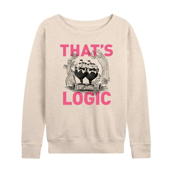 Alice In Wonderland - That's Logic - Women's Lightweight French Terry Long Sleeve Shirt
