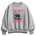 thumbnail image 1 of Alice In Wonderland - That's Logic - Women's Oversized Fleece Crew Sweatshirt, 1 of 3