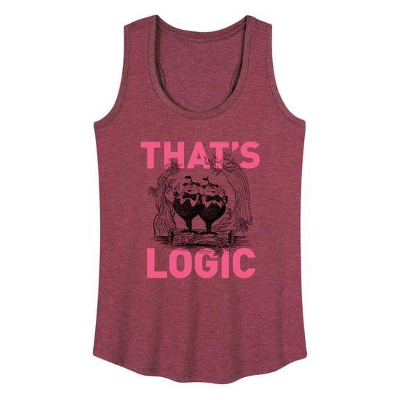 Alice In Wonderland - That's Logic - Women's Racerback Tank Top