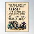 thumbnail image 1 of Alice In Wonderland ; Vintage Mad Hatters Tea Party Print Poster Wall Art, Modern Wall Decor For Living Room Bedroom, 16x24 UNFRAMED, 1 of 2