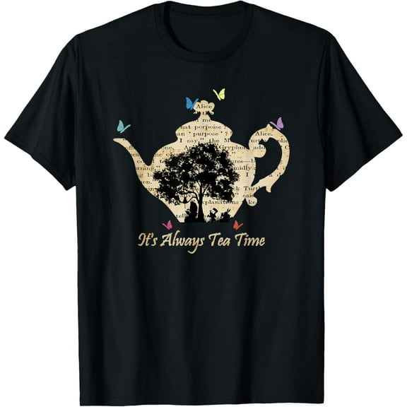 Alice In Wonderland Vintage Tea Time T-Shirt
