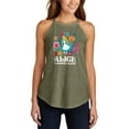 thumbnail image 1 of Alice In Wonderland - Wonderland Flowers - Juniors High Neck Tank Top, 1 of 5