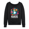 thumbnail image 1 of Alice In Wonderland - Wonderland Flowers - Women's Lightweight French Terry Long Sleeve Shirt, 1 of 5