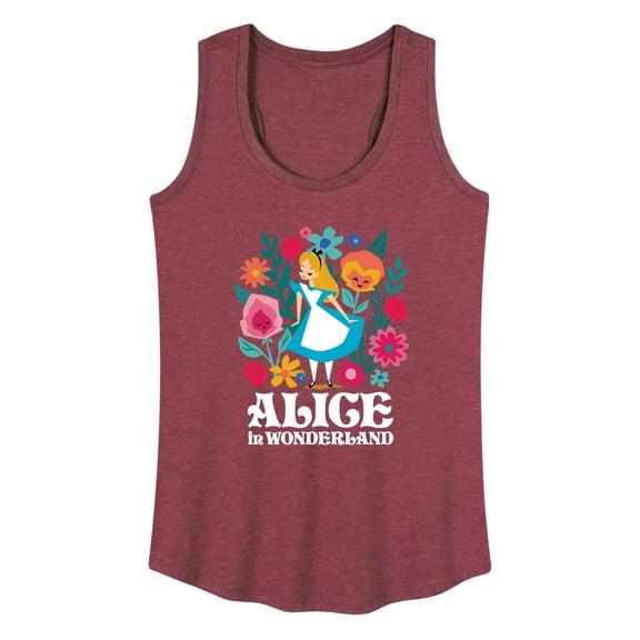 Alice In Wonderland - Wonderland Flowers - Women's Racerback Tank Top