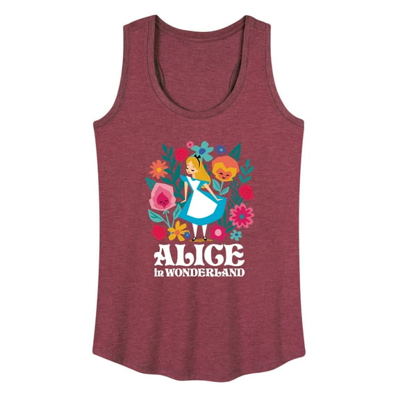 Alice In Wonderland - Wonderland Flowers - Women's Racerback Tank Top