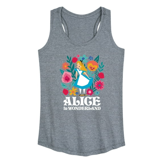 Alice In Wonderland - Wonderland Flowers - Women's Racerback Tank Top