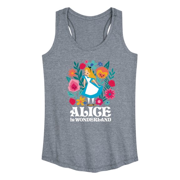 Alice In Wonderland - Wonderland Flowers - Women's Racerback Tank Top