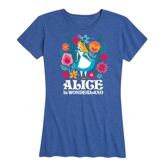 Alice In Wonderland - Wonderland Flowers - Women's Short Sleeve Graphic T-Shirt