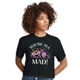 thumbnail image 1 of Alice In Wonderland - You're All Mad - Juniors Cropped Cotton Blend T-Shirt, 1 of 5