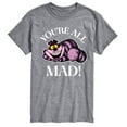 thumbnail image 1 of Alice In Wonderland - You're All Mad - Men's  Short Sleeve Graphic T-Shirt, 1 of 4