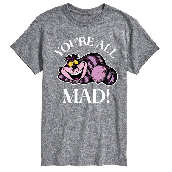 Alice In Wonderland - You're All Mad - Men's  Short Sleeve Graphic T-Shirt