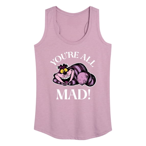 Alice In Wonderland - You're All Mad - Women's Racerback Tank Top