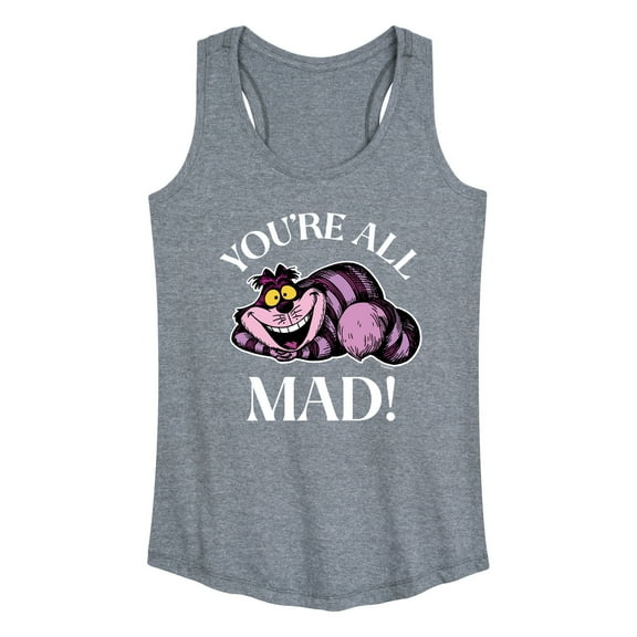 Alice In Wonderland - You're All Mad - Women's Racerback Tank Top