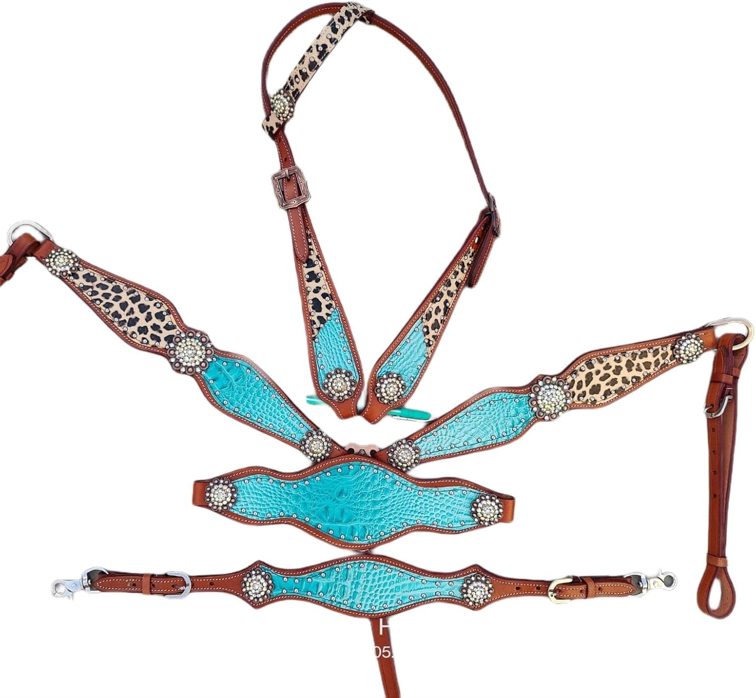 Slim Leather Wither Strap for Equestrian Use