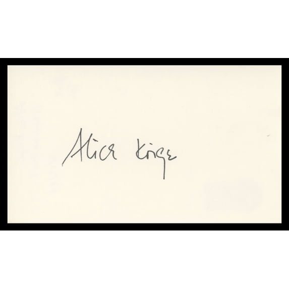 Alice Krige Star Trek First Contact Authentic Signed 3x5 Index Card BAS ...