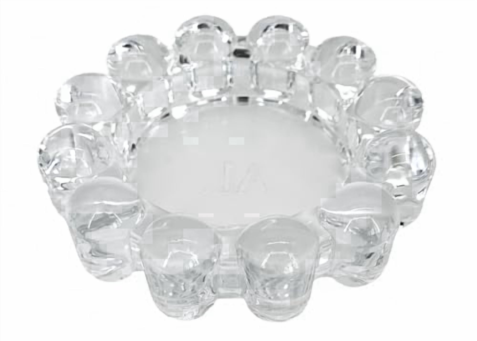 Alice Lane Original Bubble Candle Dish – Clear – Chic Glass Candle Dish for Home Decor – Decorative Modern Candle Holder for Small Candles & Diffusers
