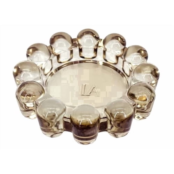 Alice Lane Original Bubble Candle Dish – Amber – Chic Glass Candle Dish for Home Decor – Decorative Modern Candle Holder for Small Candles & Diffusers