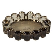 Alice Lane Bubble Glass Candle Dish - Large, Amber