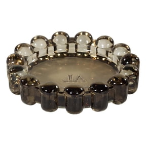 Alice Lane Bubble Glass Candle Dish - Large, Amber