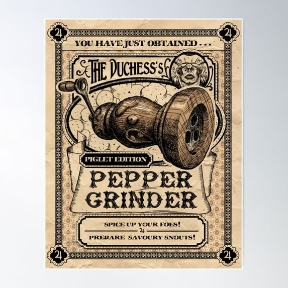 Alice Madness Returns'S Pepper Grinder Poster Wall Art, Modern Wall Decor For Living Room Bedroom, 16x24 UNFRAMED