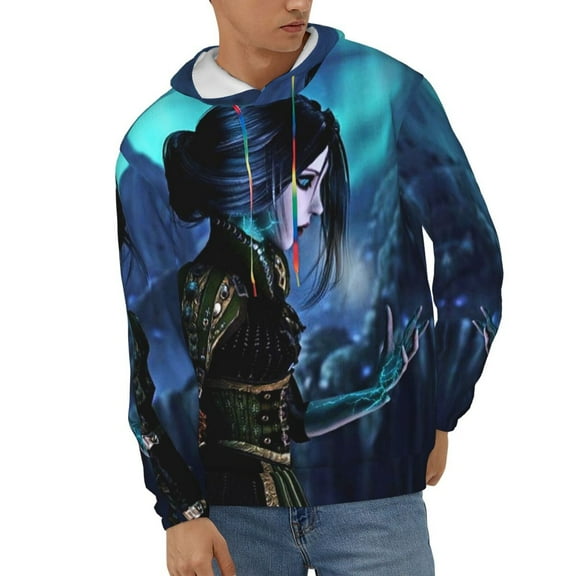 Alice Madness Returns Unisex Hoodies 3D Print Hooded Sweatshirt for Men Women, Long Sleeve Fall Pullover Top with Pockets